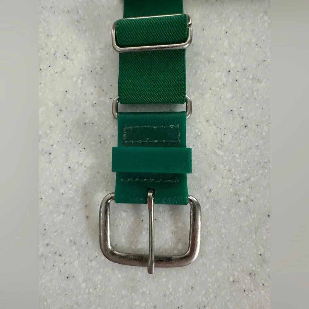 Adidas ADJUSTABLE ELASTIC BASEBALL BELT! Youth 18” - 32”. Green. Softball.